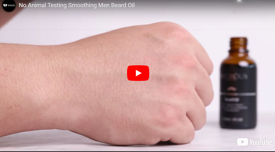 Nenhum teste animal Smoothing Men Beard Oil