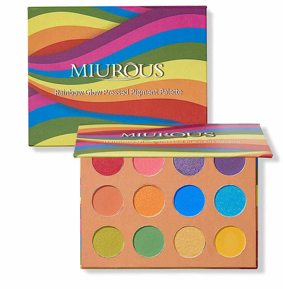 Paleta de pigmento prensado Rainbow Glow